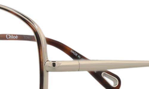 Chloé Fashion 54mm Round Optical Glasses In Silver Silver Transparent