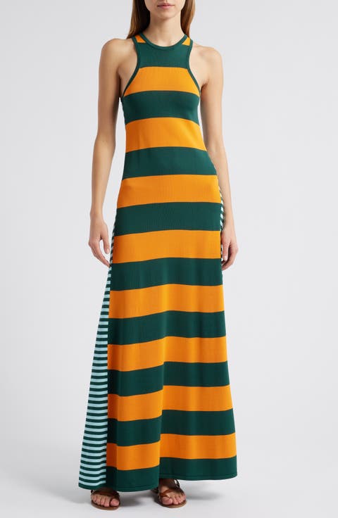 The Oria Stripe Maxi Dress