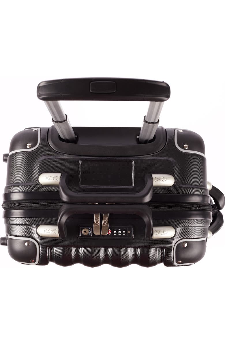 VinGardeValise Piccolo 5-Bottle Wine & Spirits Suitcase, Alternate, color, Black