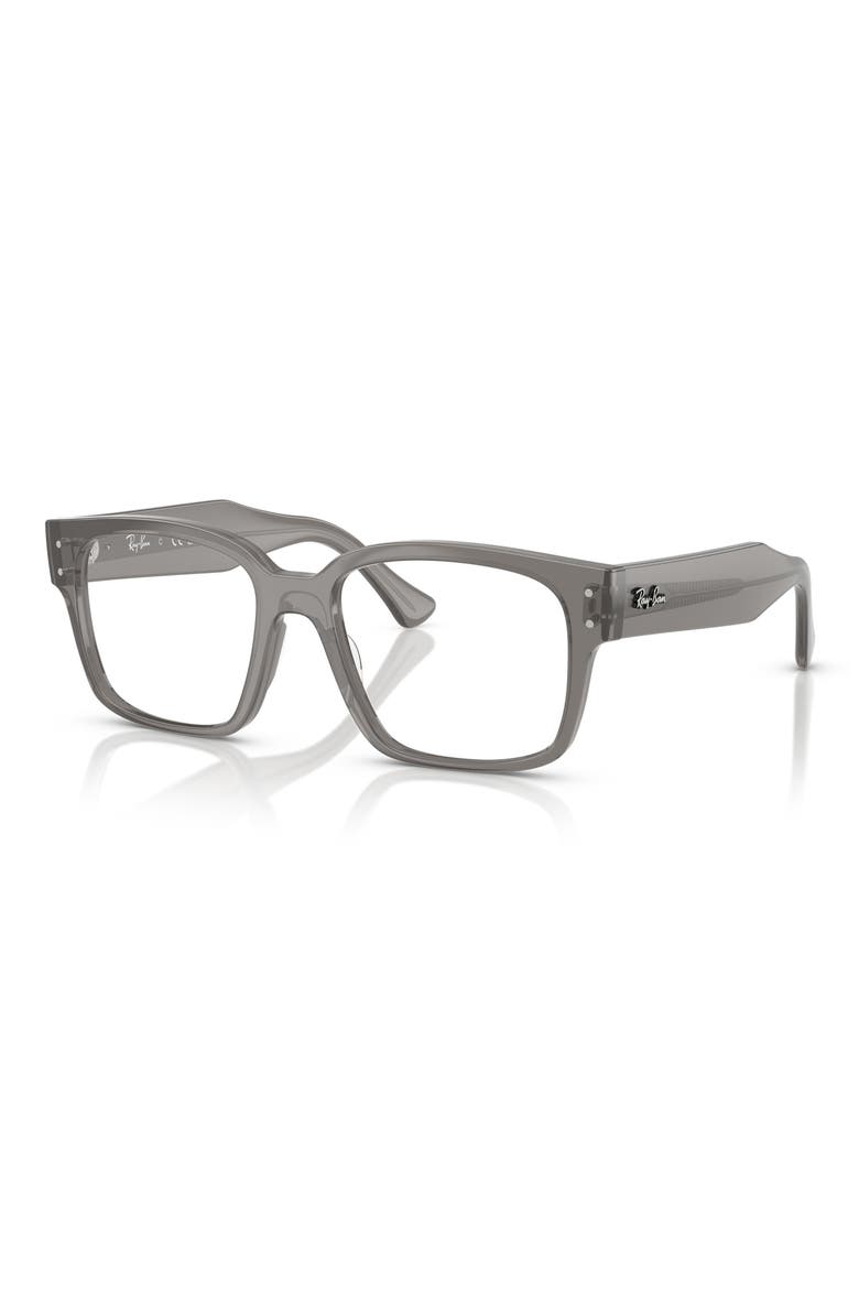 51mm Square Optical Glasses, Alternate, color, TRANSPARENT GREY
