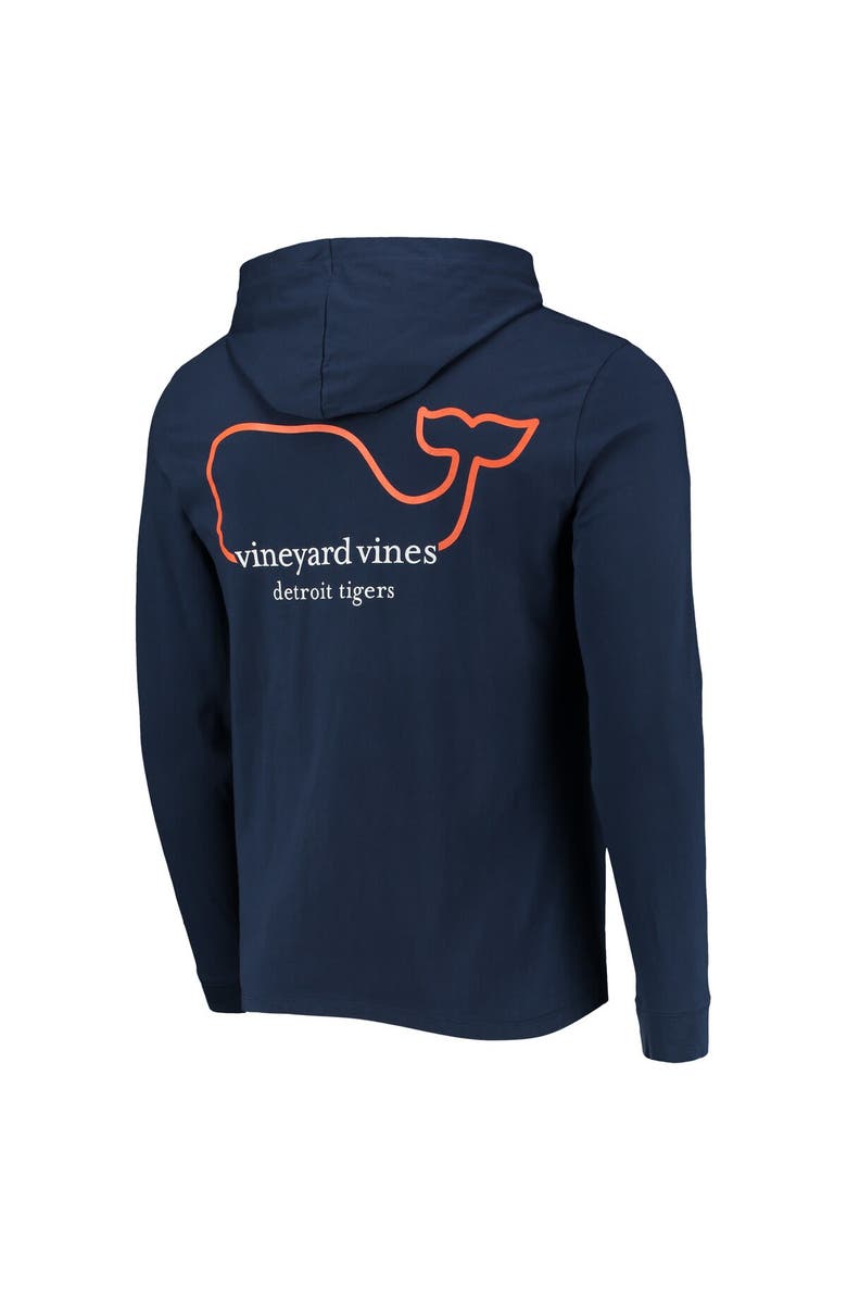 vineyard vines Men's Vineyard Vines Navy Detroit Tigers Long Sleeve Hoodie T-Shirt, Alternate, color, 