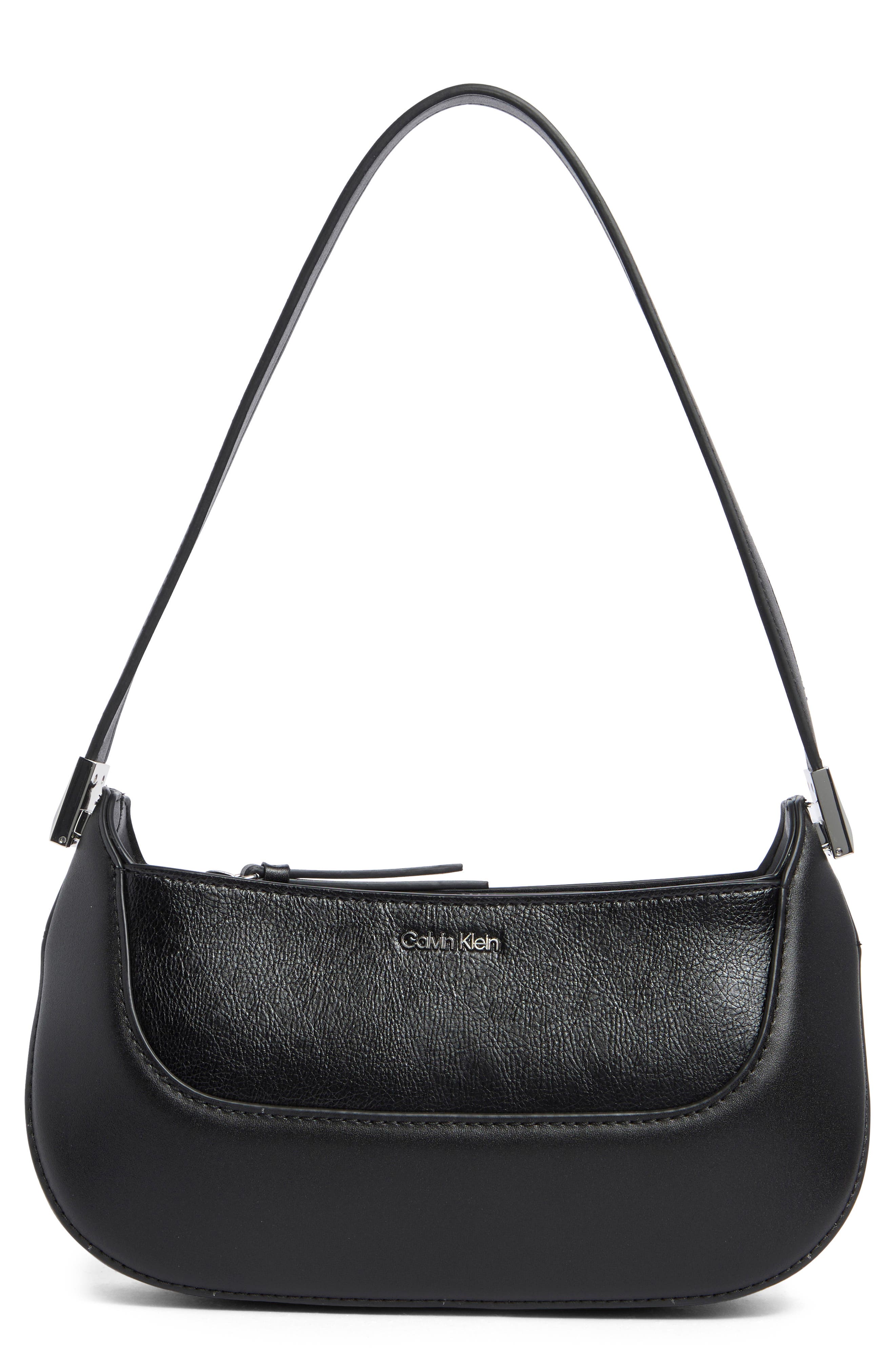 Calvin Klein Nori Shoulder Bag, Main, color, Black/ Silver