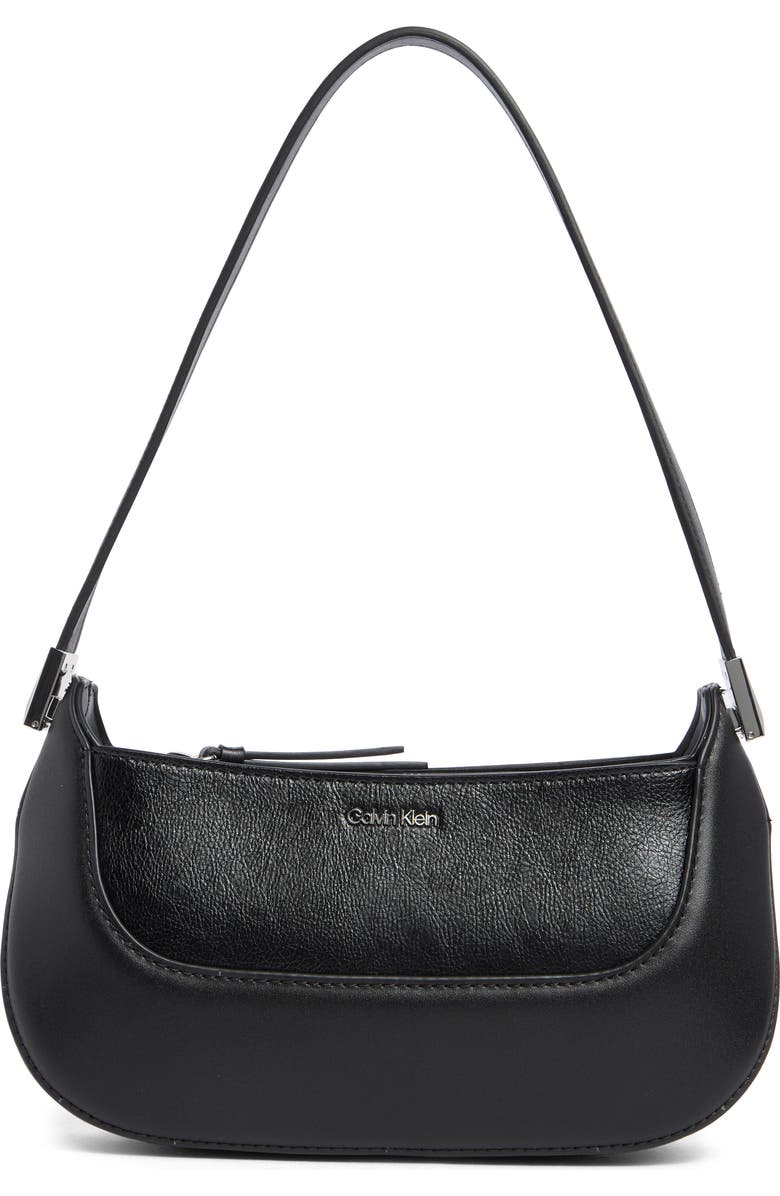Calvin Klein Nori Shoulder Bag, Main, color, Black/ Silver