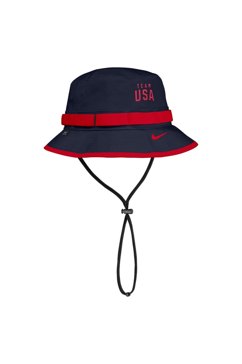 Men's Nike Navy Team USA Apex Boonie Dri-FIT Bucket Hat, Main, color, Navy