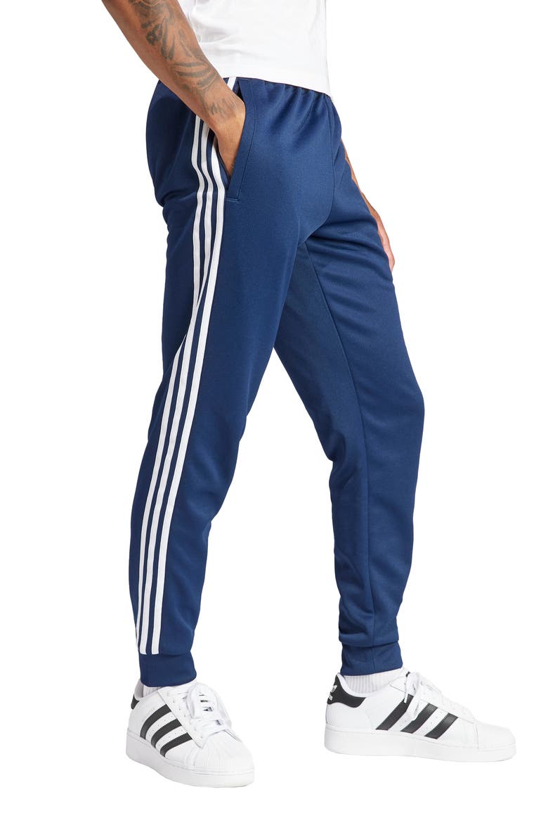 Adicolor Superstar Track Pants, Alternate, color, NIGHT INDIGO
