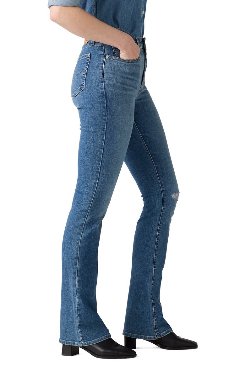 Levi's 725<sup>™</sup> Ripped High Waist Bootcut Jeans, Alternate, color, Timeless Tint