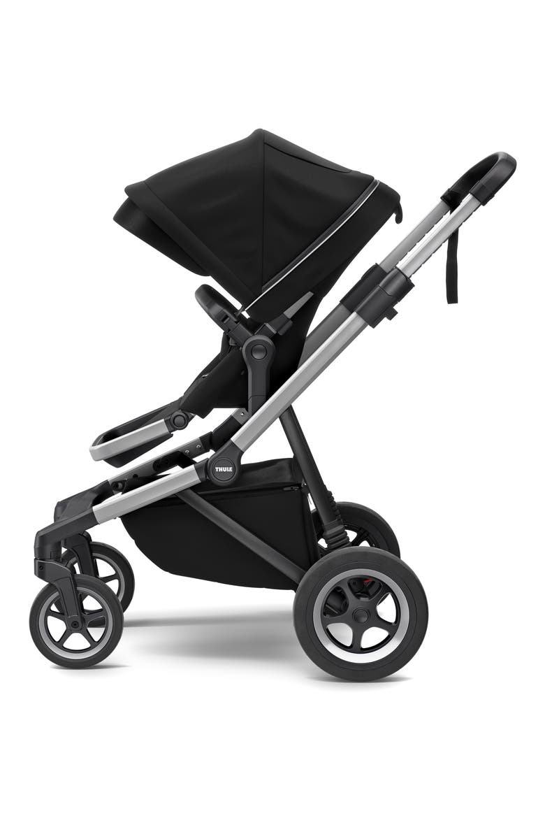 Sleek 4 Wheel Convertible Stroller, Alternate, color, BLACK