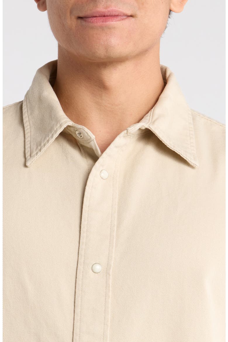 Classic Cotton Button-Up Shirt, Alternate, color, AU NATURAL