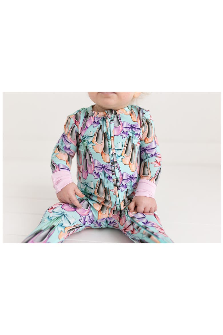 Irina Fitted Convertible Footie Pajamas, Alternate, color, LIGHT/ PASTEL BLUE