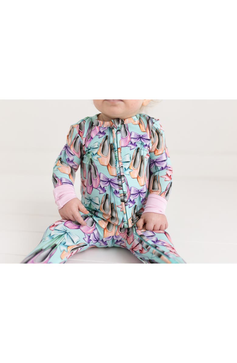 Posh Peanut Irina Fitted Convertible Footie Pajamas, Alternate, color, 