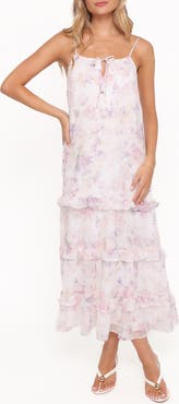 Petal & Pup Minka Floral Print Chiffon Maxi Dress
