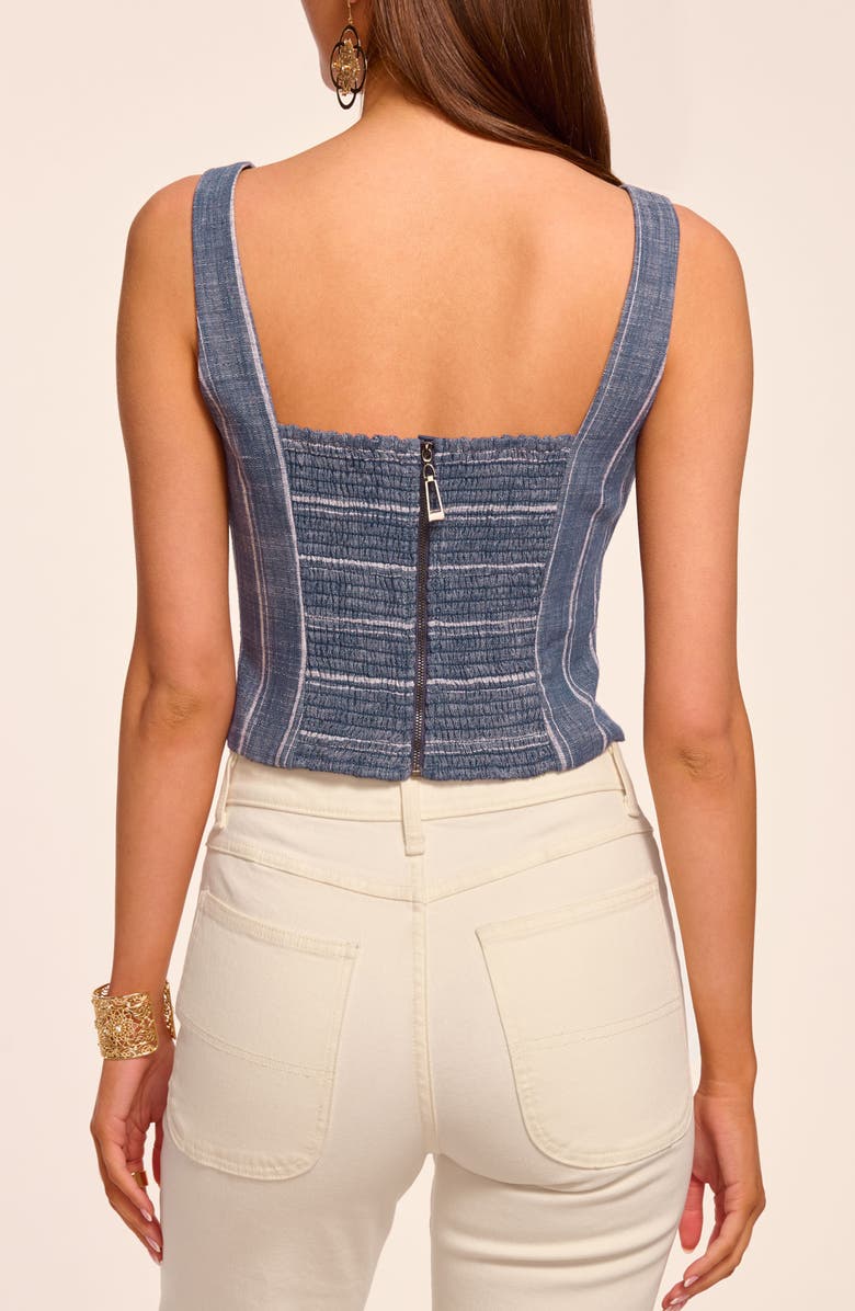 Ramy Brook Olive Stripe Cotton Blend, Alternate, color, Indigo Stripe