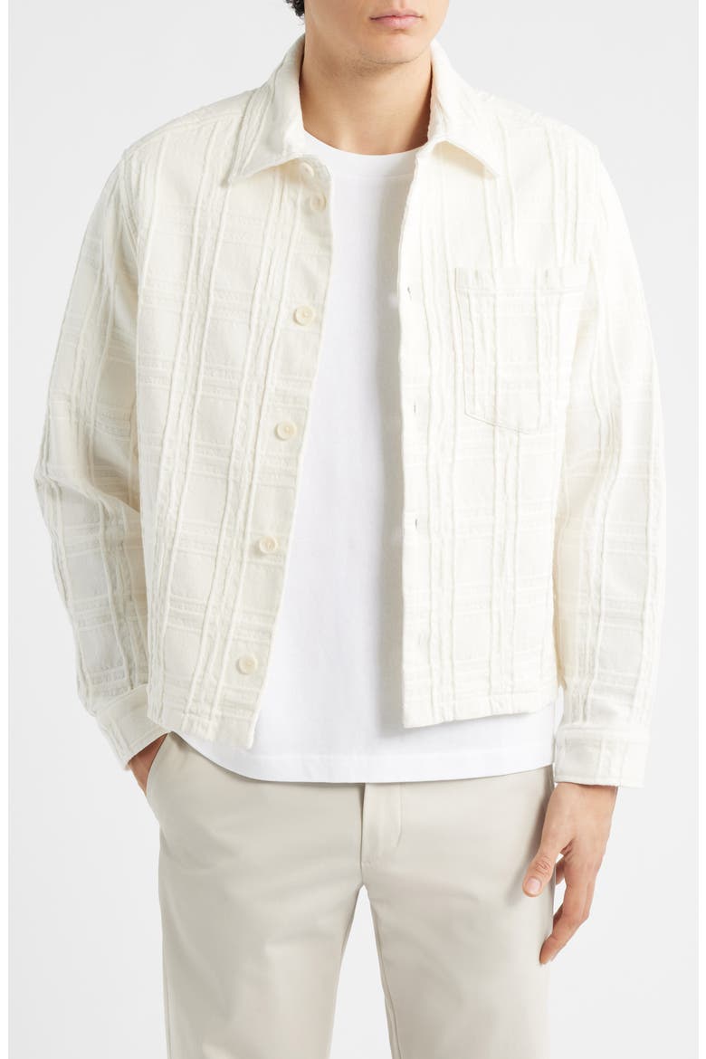 Canyon Heavyweight Check Overshirt, Main, color, ECRU