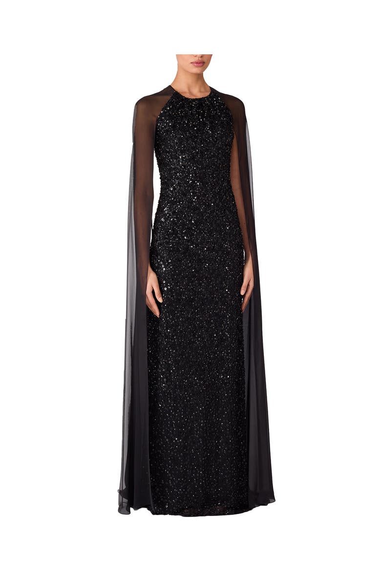 Jenny Packham Elite Maxi Dress, Alternate, color, Liquorice