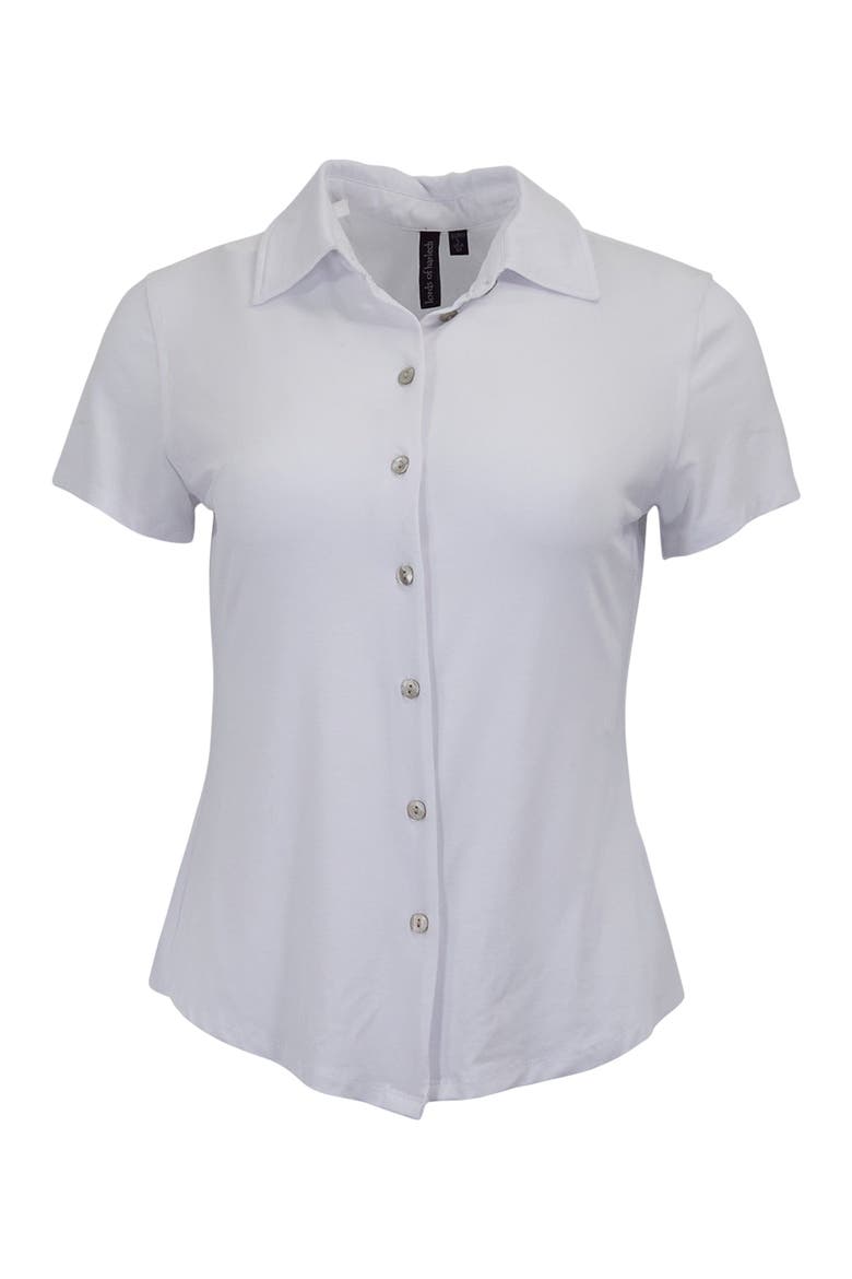Womens Button-Up Shirt, Alternate, color, WHITE