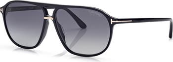 Bruce 61mm Polarized Navigator Sunglasses