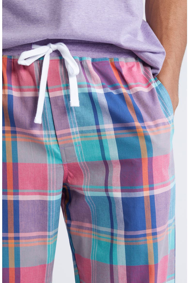 Lessons in Color T-Shirt & Plaid Pajama Pants, Alternate, color, PURPLE HAZE