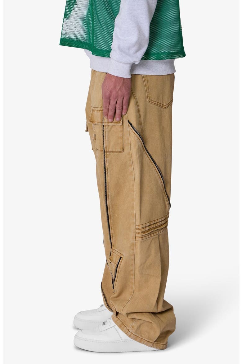 Grid Lock Ultra Baggy Cargo Jeans, Alternate, color, BROWN