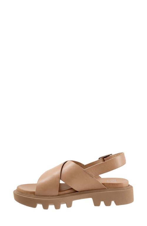 Eos Footwear Flighty Slingback Platform Sandal In Taupe