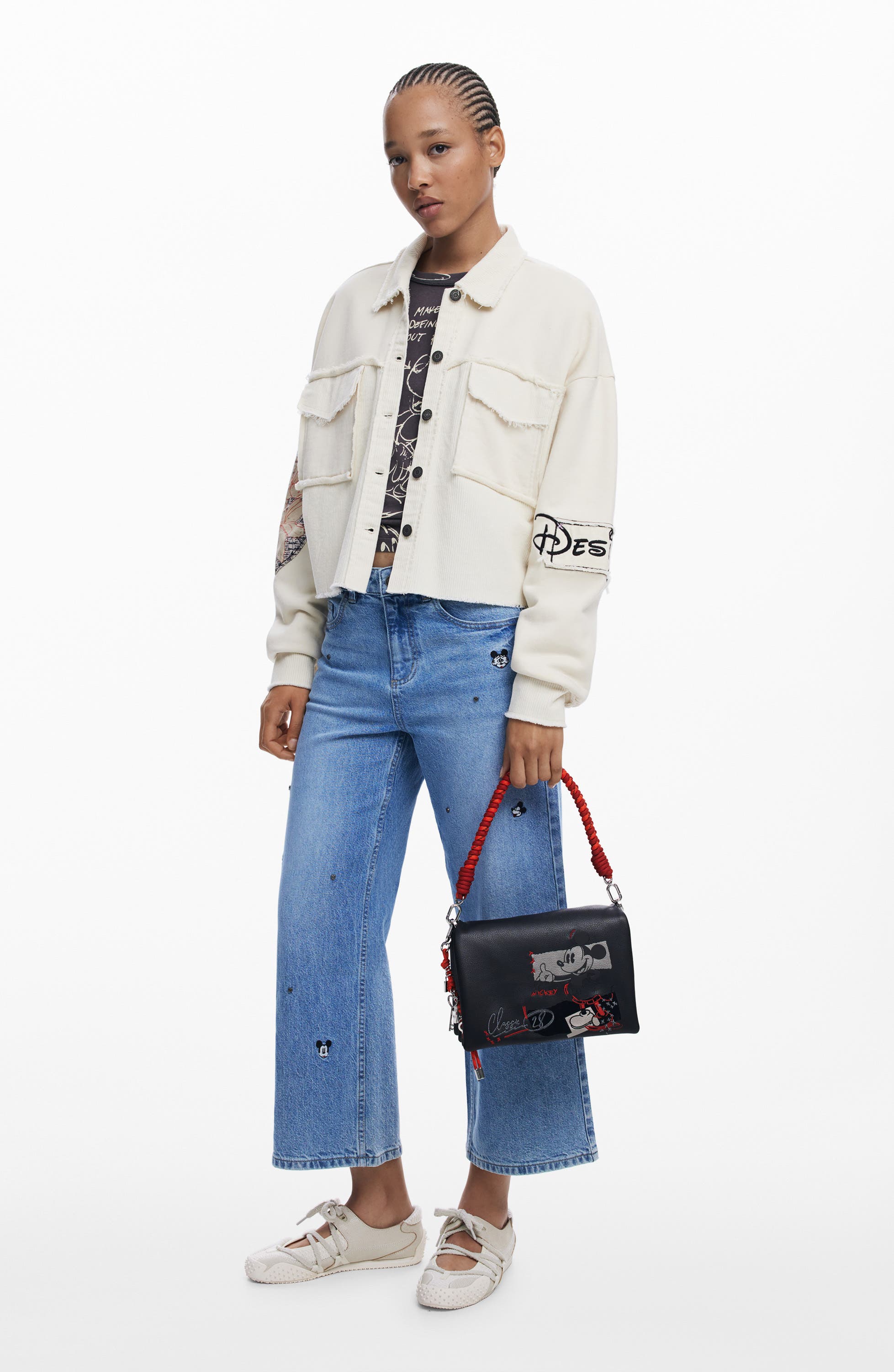 Desigual Disney Mickey Crossbody Bag, Alternate, color, 