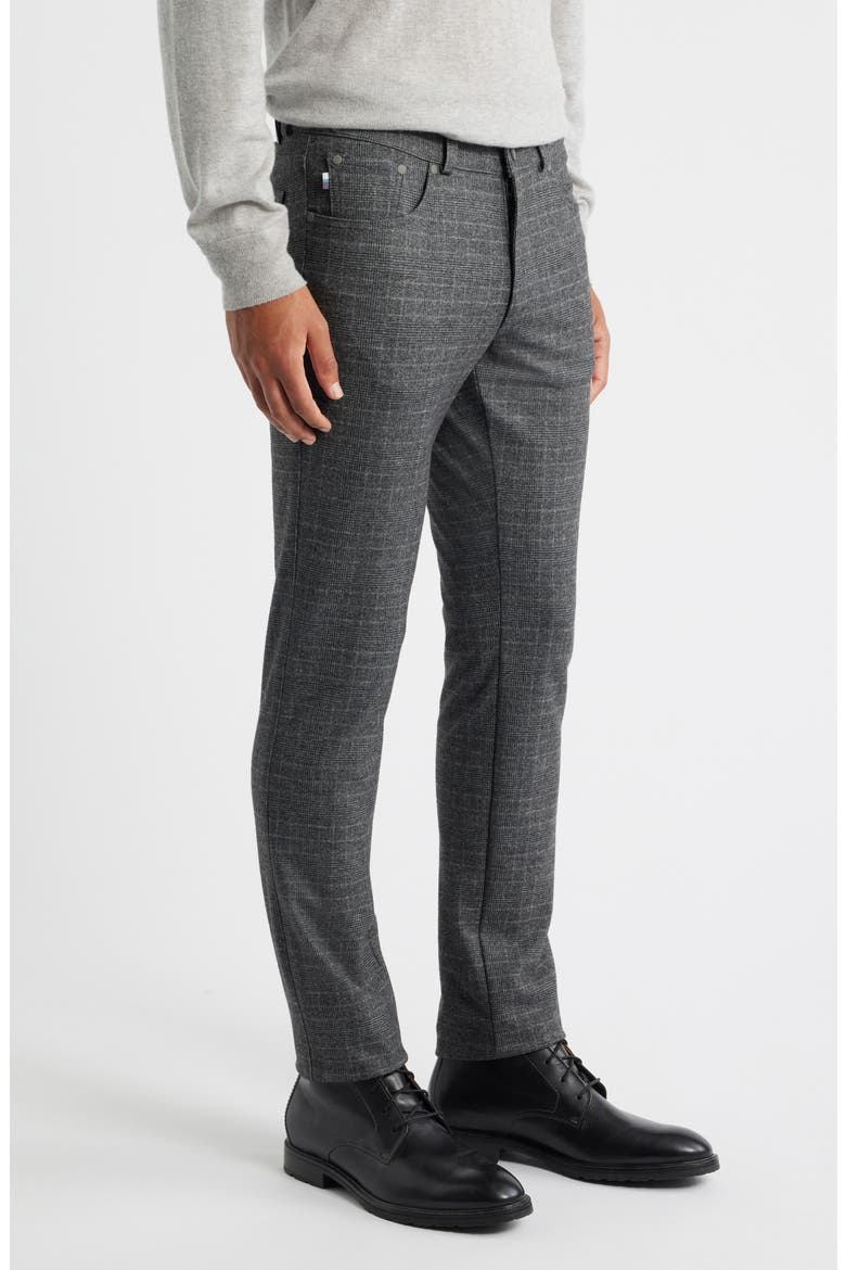 Chuck Hi Flex Plaid Modern Fit Five-Pocket Pants, Alternate, color, ELEFANT