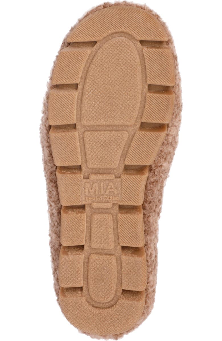 MIA Cocoa Faux Shearling Slipper, Alternate, color, Camel