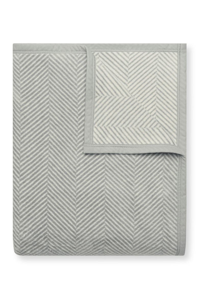Harborview Herringbone Throw Blanket, Main, color, LIGHT GREY