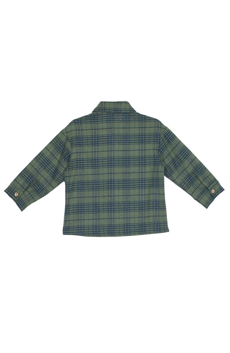 Beckett and Bear Cozy Creatures Brothers Top, Alternate, color, Green