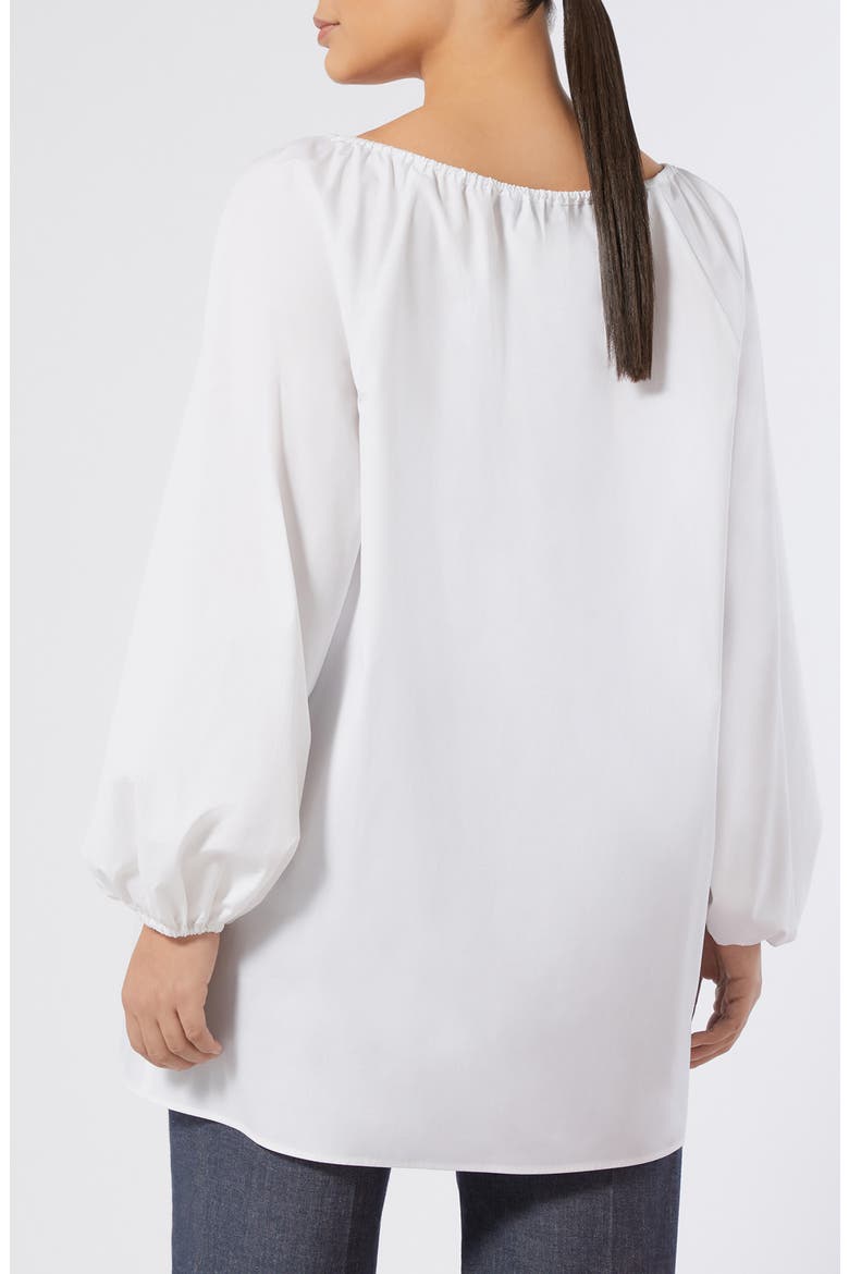 Melk Off the Shoulder Long Sleeve Poplin Top, Alternate, color, OPTICAL WHITE