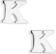 MARLYN SCHIFF Block Letter Initial Stud Earrings