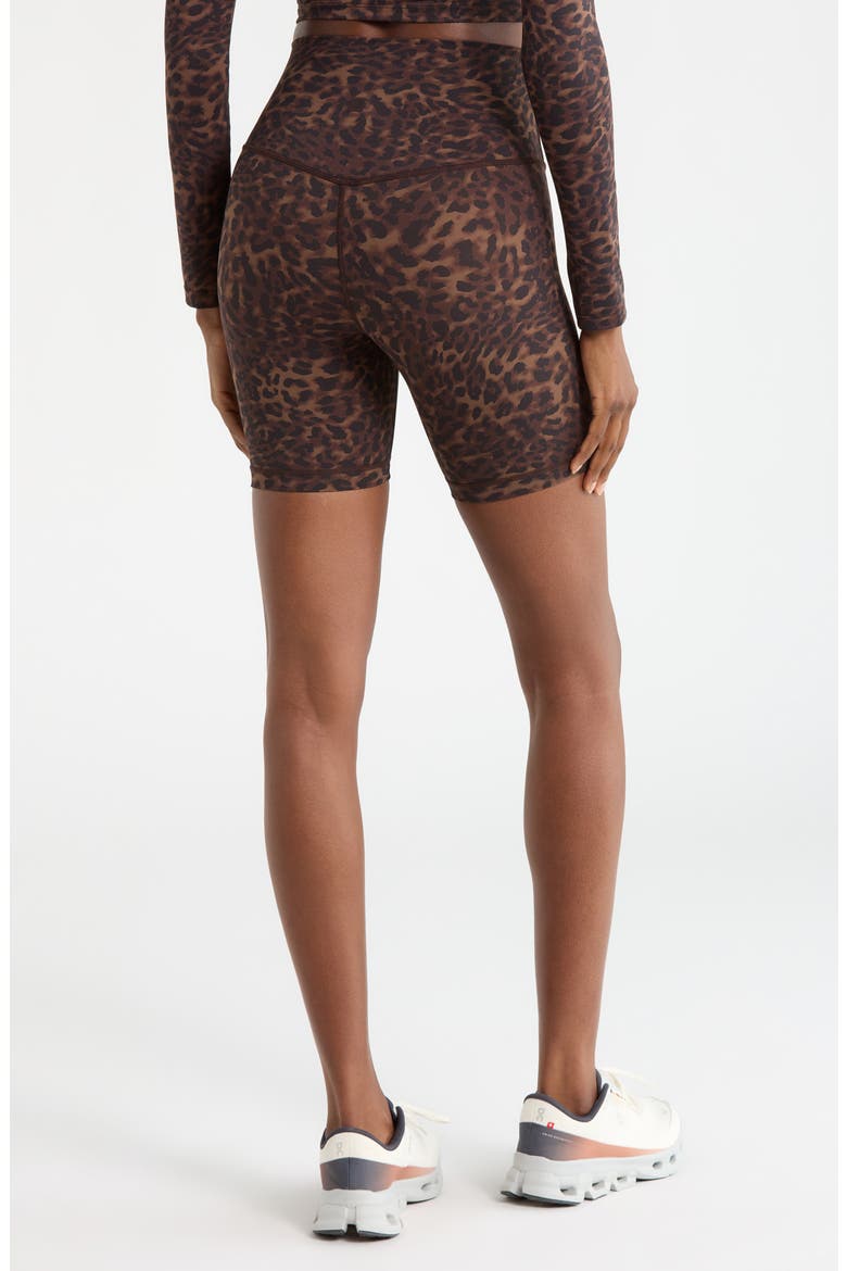 Cloud Leopard Print Bike Shorts, Alternate, color, CARIBOU LEOPARD
