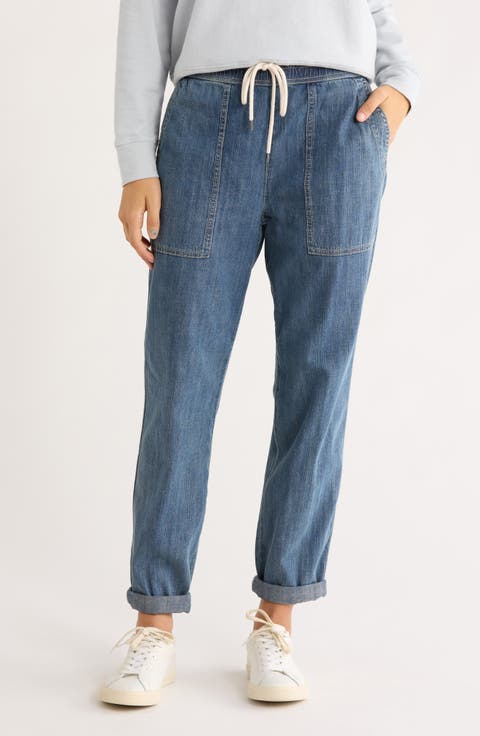 Cotton Chambray Denim Pants