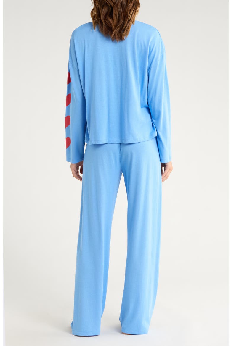 Holiday Softee Pajamas, Alternate, color, SEA