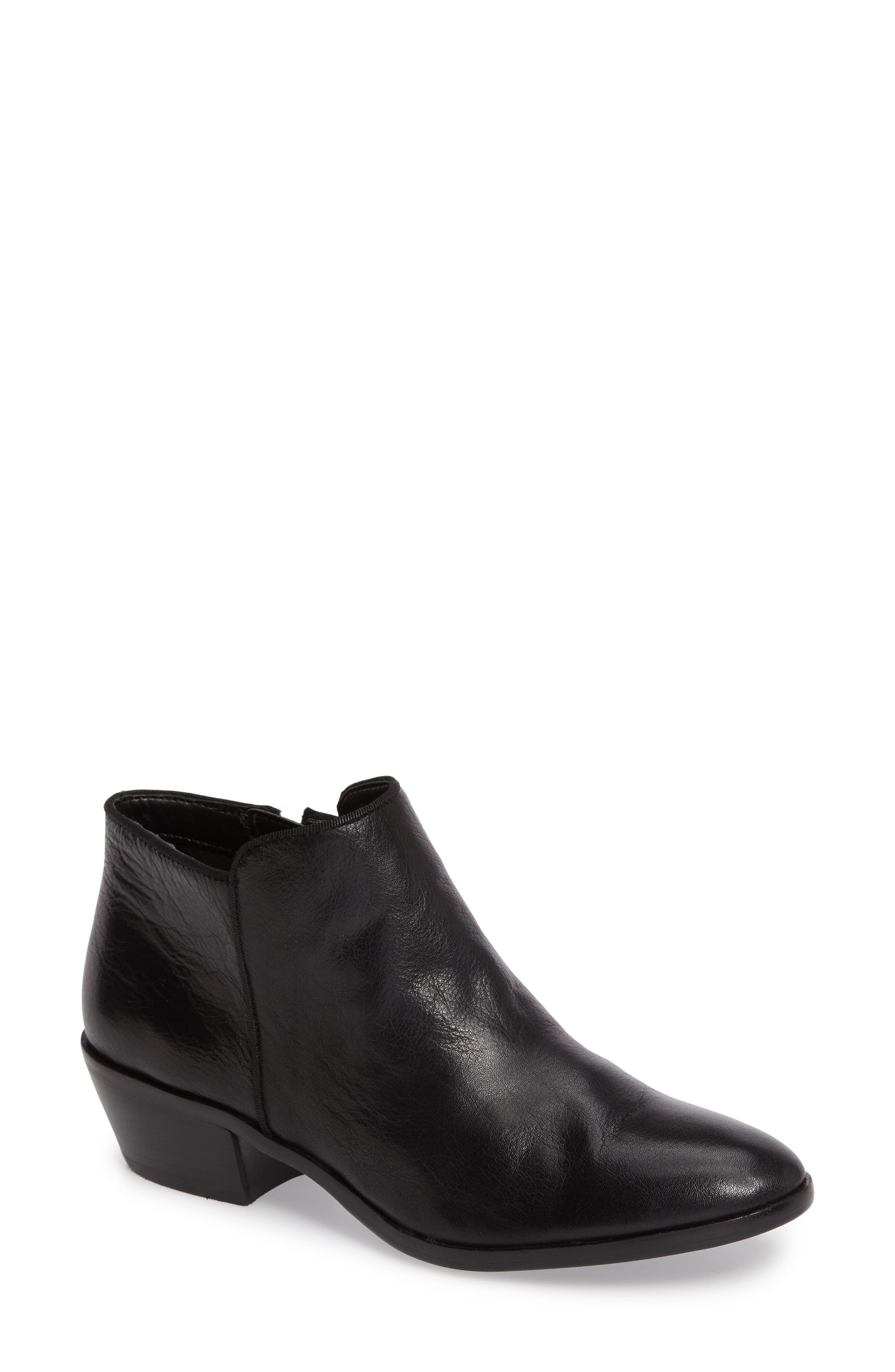 'Petty' Chelsea Boot, Main, color, BLACK LEATHER