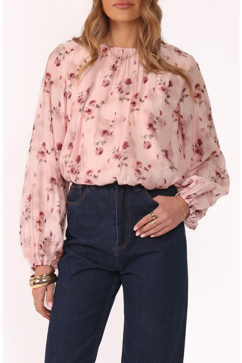 Dallas Print Top, Main, color, PINK ROSE