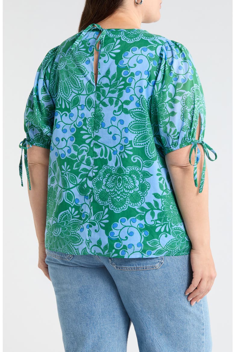 Tressa Floral Top, Alternate, color, KELLY-BLUE-MULTI