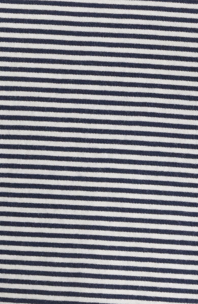 FRAME The Stripe Cotton Baby Tee, Alternate, color, Navy Multi