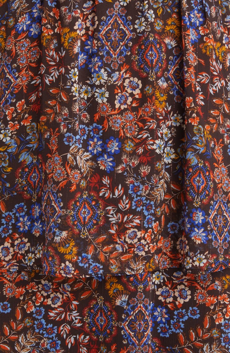 Julia Jordan Floral Ruffle Tiered Midi Dress, Alternate, color,