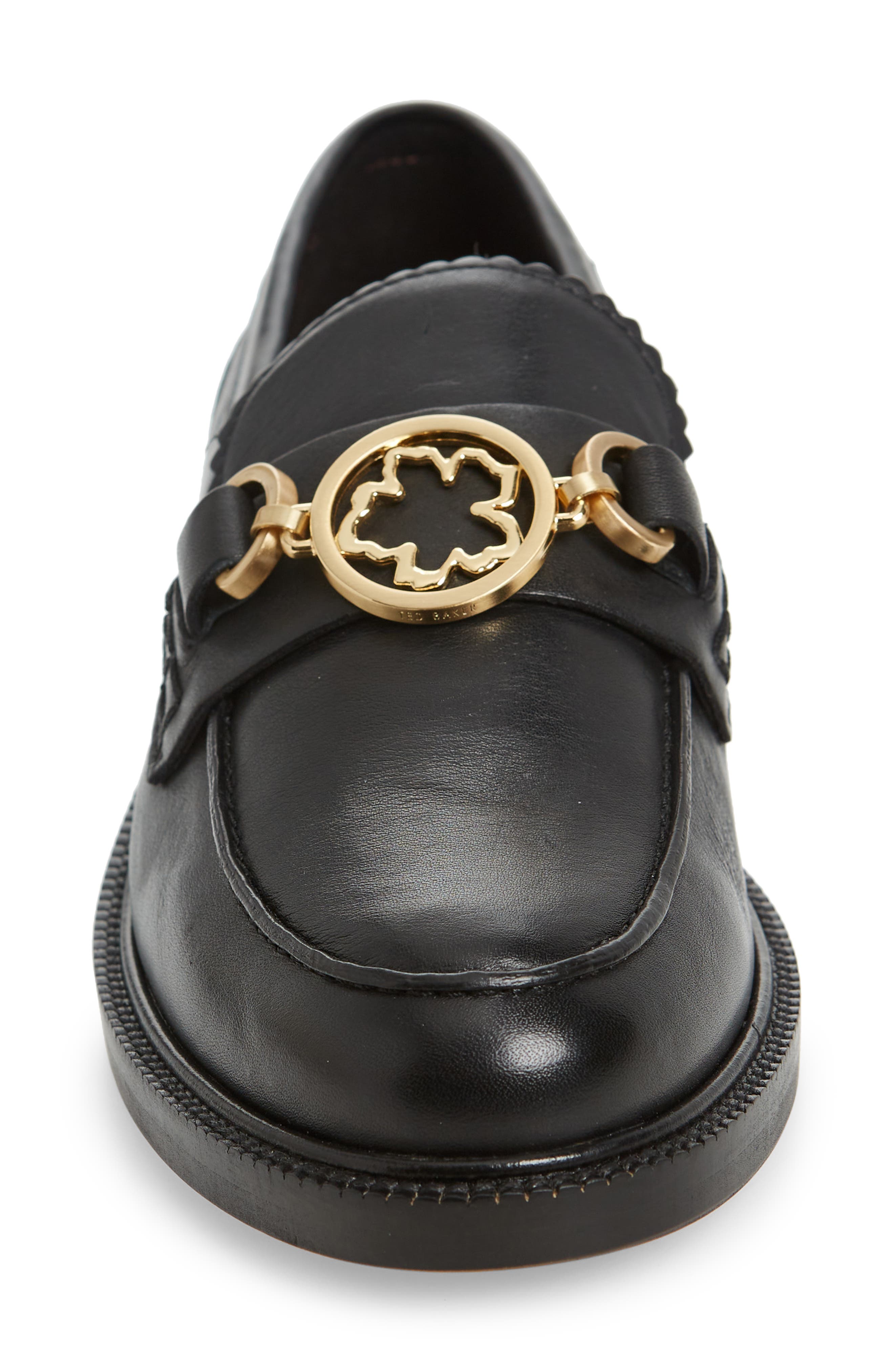 Ted Baker London Drayanu Magnolia Loafer, Alternate, color, Black