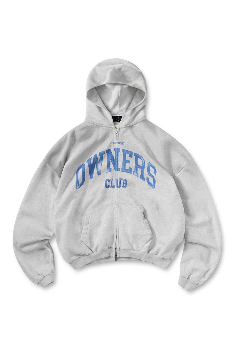 Owners Club Zip Hoodie, Alternate, color, SPRAYED ICE GREY MARL