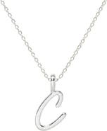 MADE BY MARY Script Initial Charm Necklace