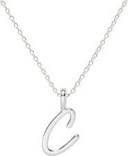 MADE BY MARY Script Initial Charm Necklace