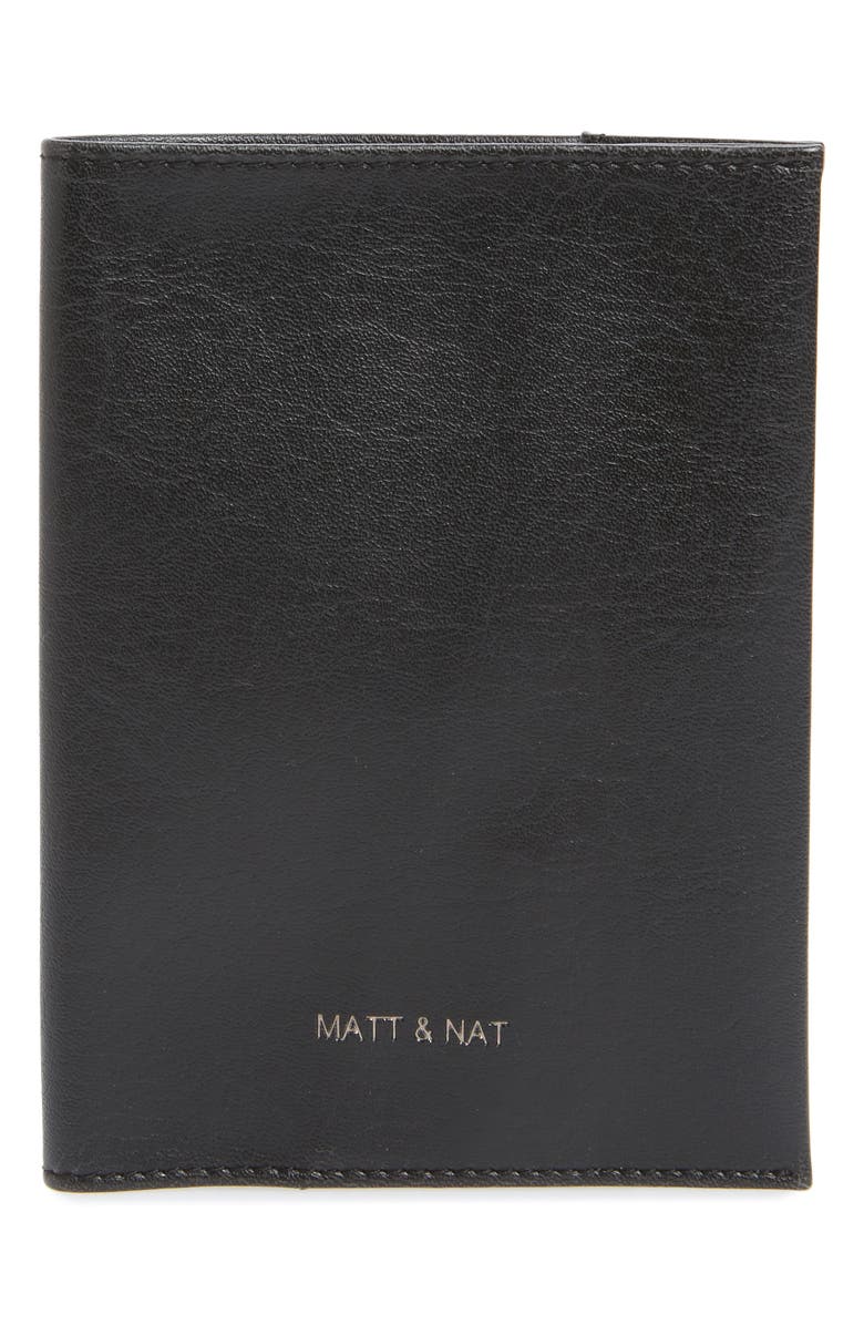 Matt & Nat Voyage Faux Leather Passport Case, Main, color, 