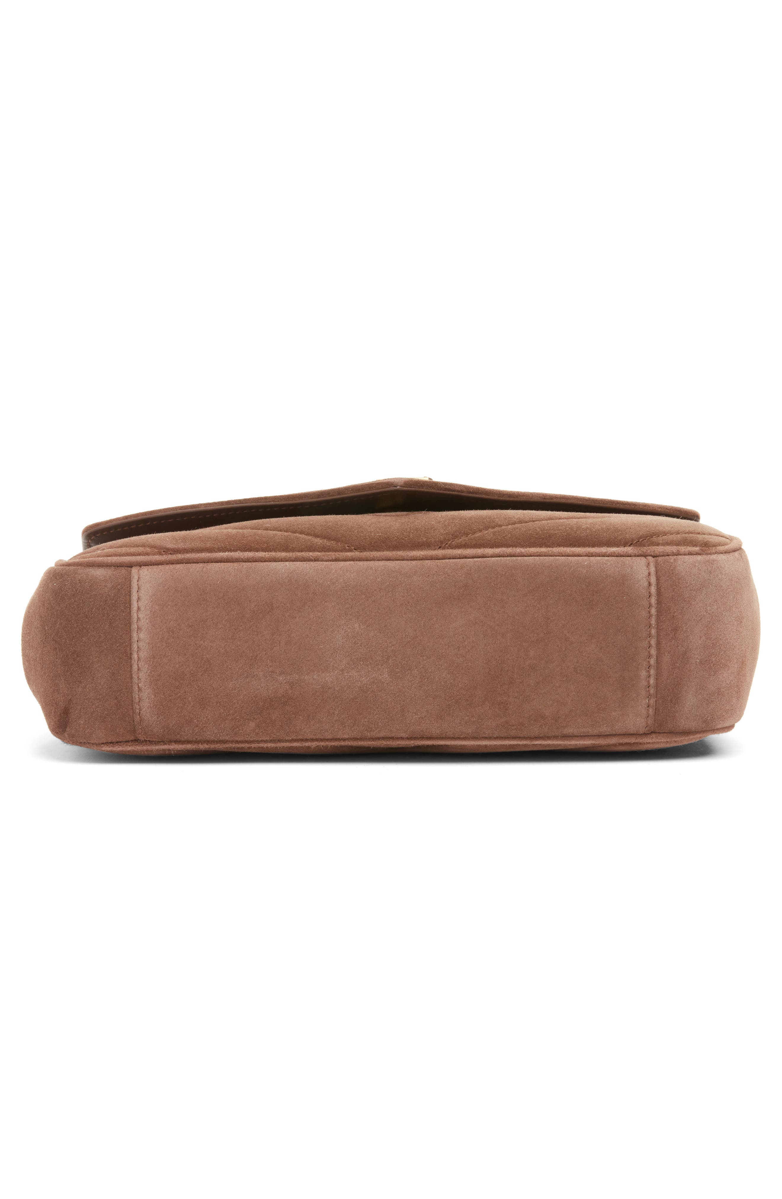 Saint Laurent Small Loulou Chain Leather Shoulder Bag, Alternate, color, Brown Coffee