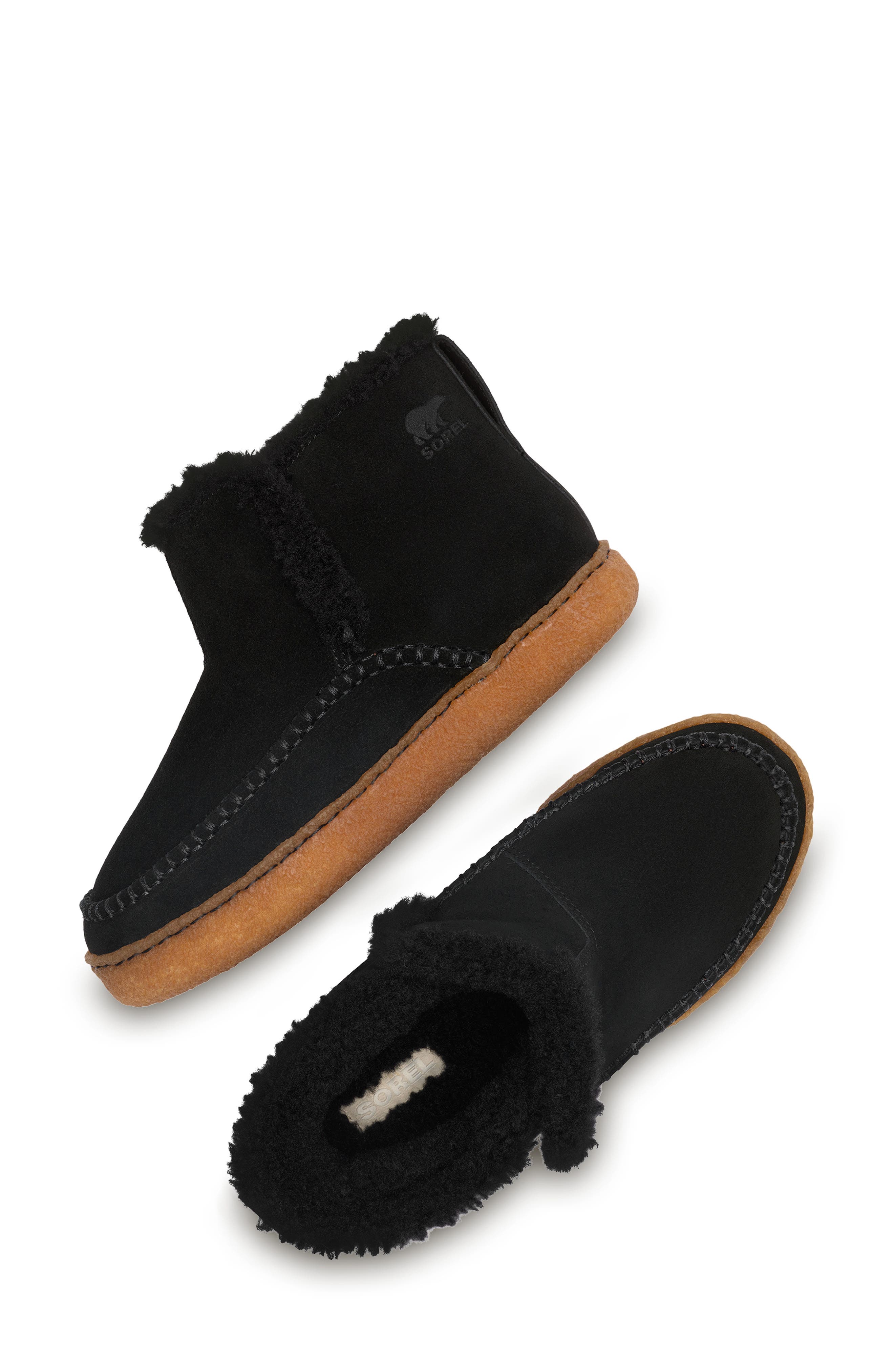 Nakiska III Faux Fur Lined Bootie, Alternate, color, BLACK/ GUM 2