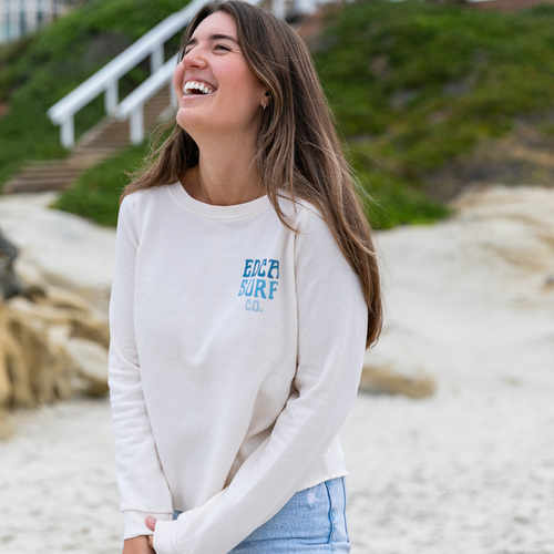 Everyday California Crewneck Sweater In Teal