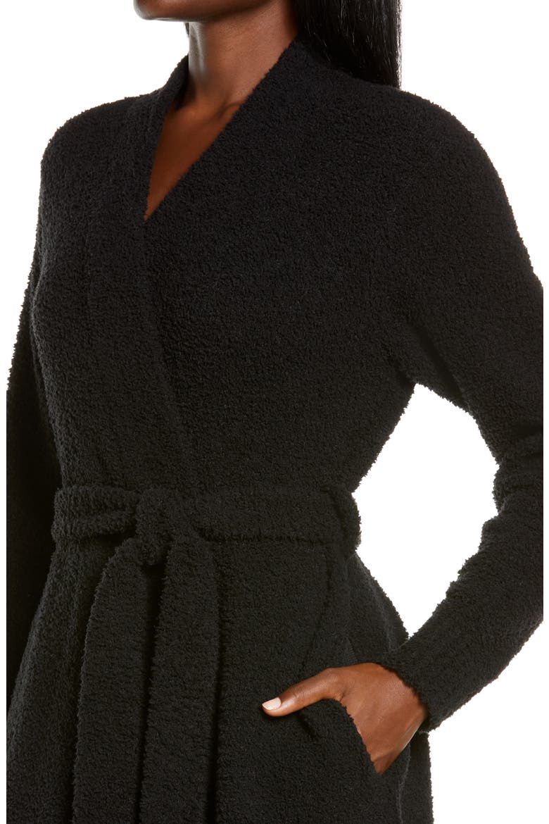 Lenny Sweater Robe, Alternate, color, BLACK