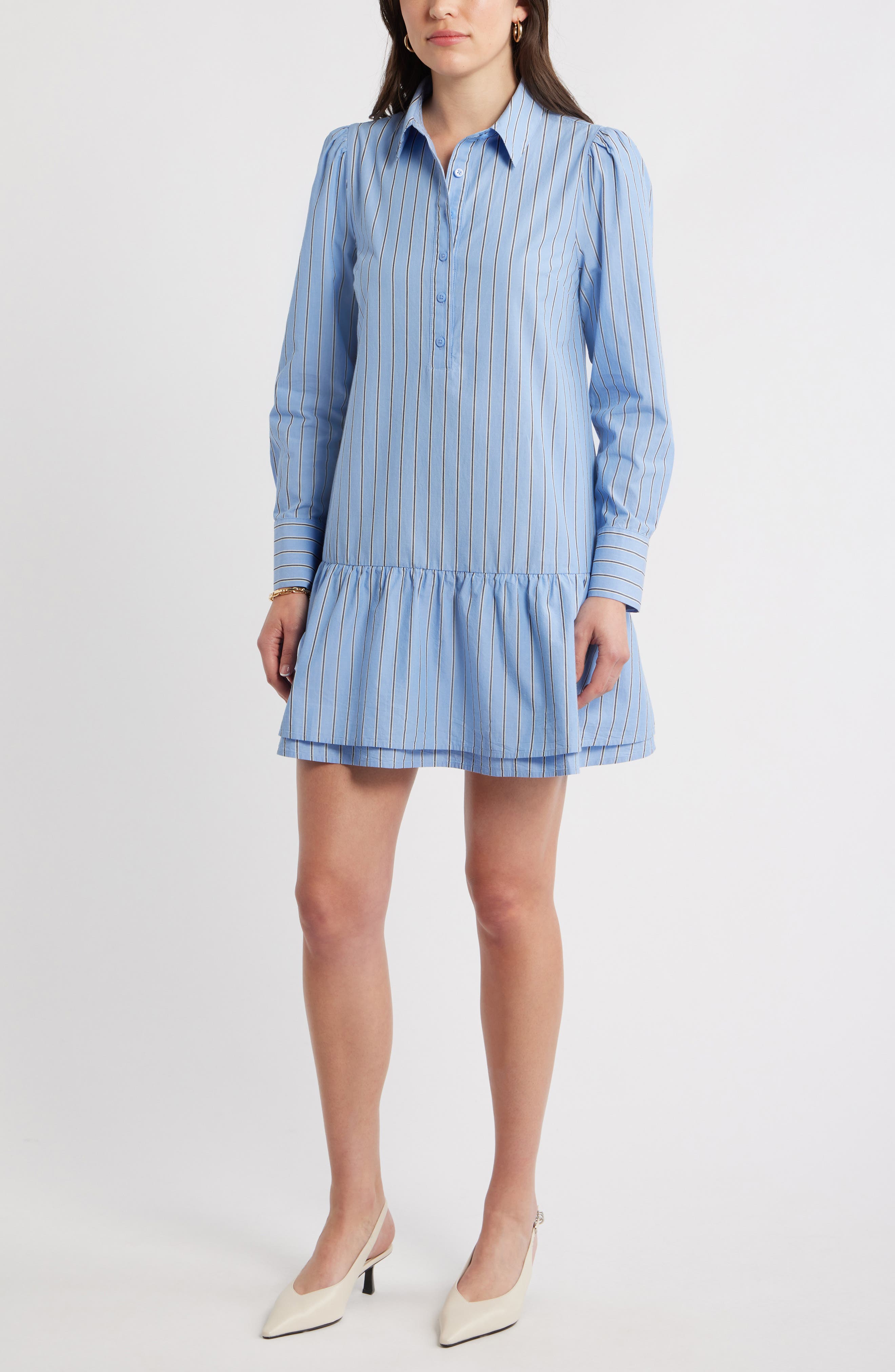 selected BLUE- NAVY SHAYNA STRIPE