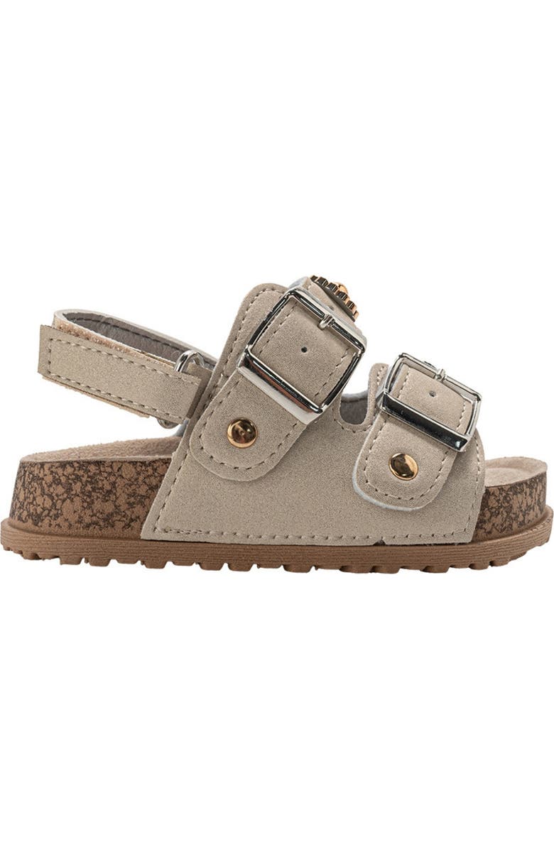 bebe Poppy Footbed Sandal, Alternate, color, Tan