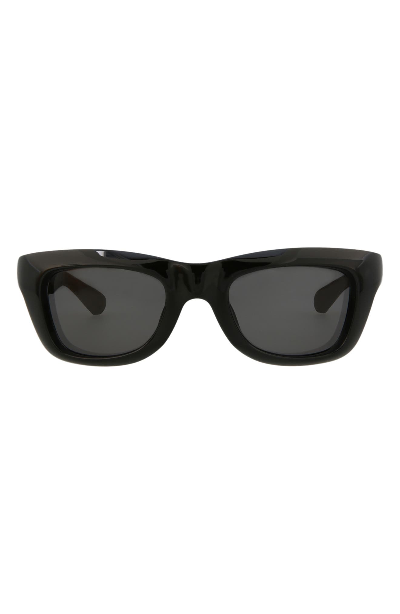 Bottega Veneta 49mm Rectangular Sunglasses
